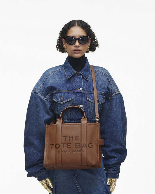 The Leather Medium Tote Bag Argan Oil