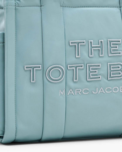 The Puffy Nylon Medium Tote Bag Sky Blue