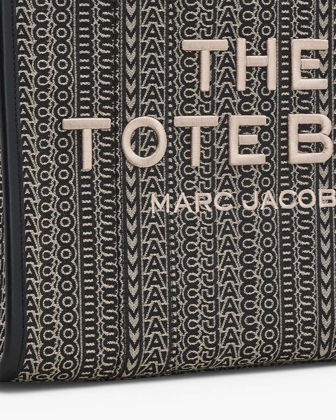 The Monogram Jacquard Large Tote Bag Beige Multi