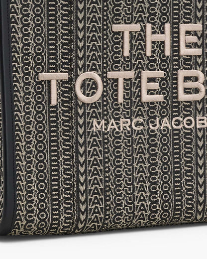 The Monogram Jacquard Large Tote Bag Beige Multi