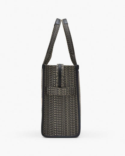 The Monogram Jacquard Large Tote Bag Beige Multi