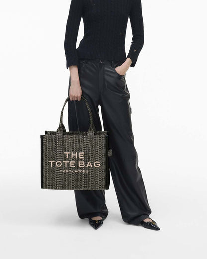The Monogram Jacquard Large Tote Bag Beige Multi