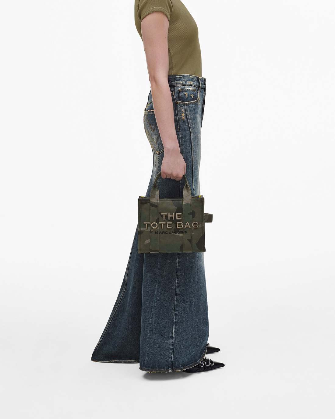 The Camo Jacquard Small Tote Bag Camo Multi