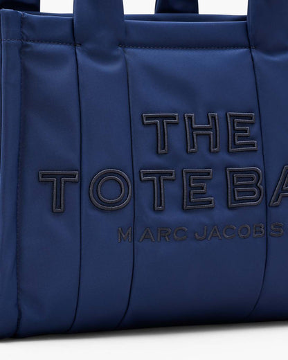 The Puffy Nylon Medium Tote Bag Blue Sea