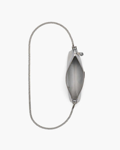The Metallic Snapshot Convertible Shoulder Bag Silver