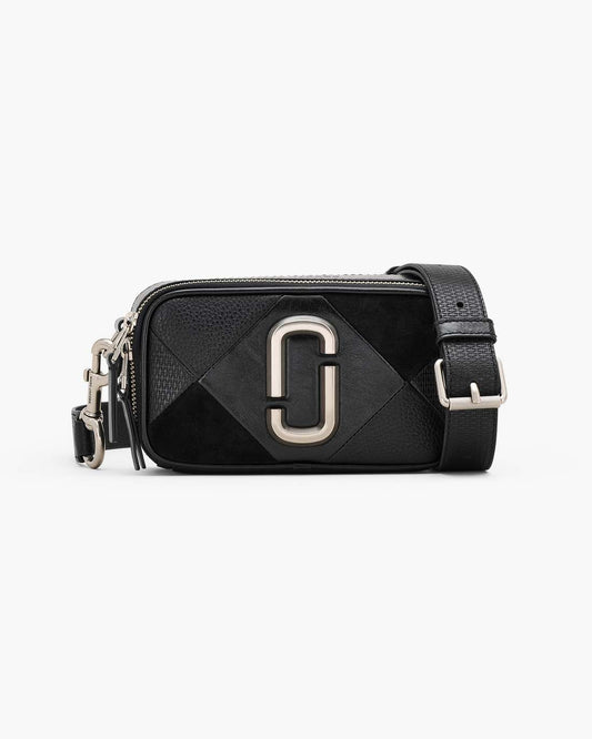 The Suede Patchwork Snapshot Black Multi