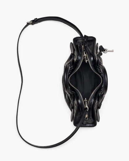 The Croc Cristina Small Satchel Black