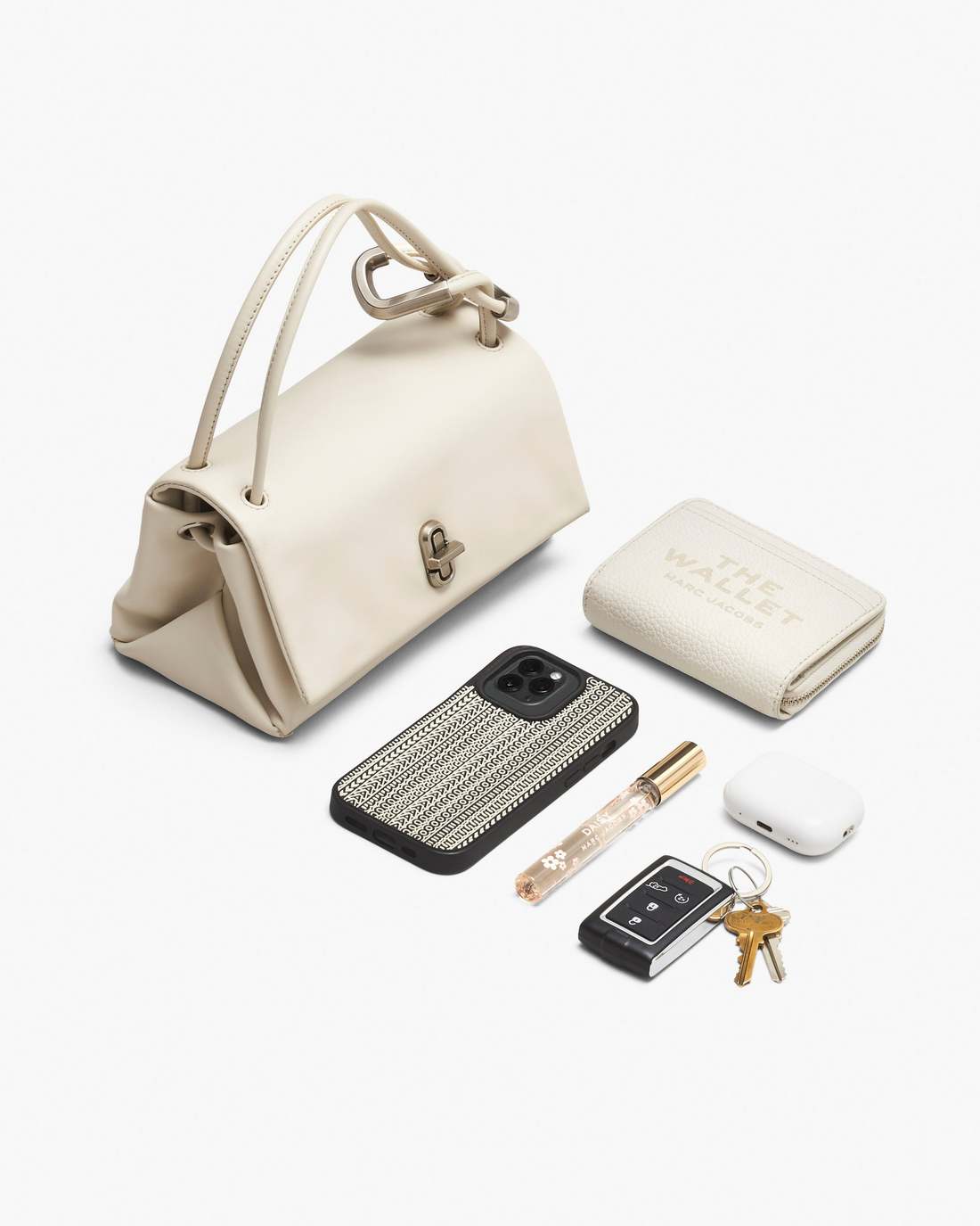 The Metallic Mini Dual Bag Silver