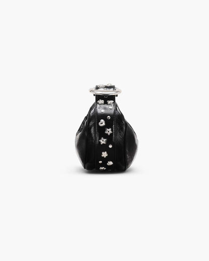 The Crinkle Patent Party Bag Black
