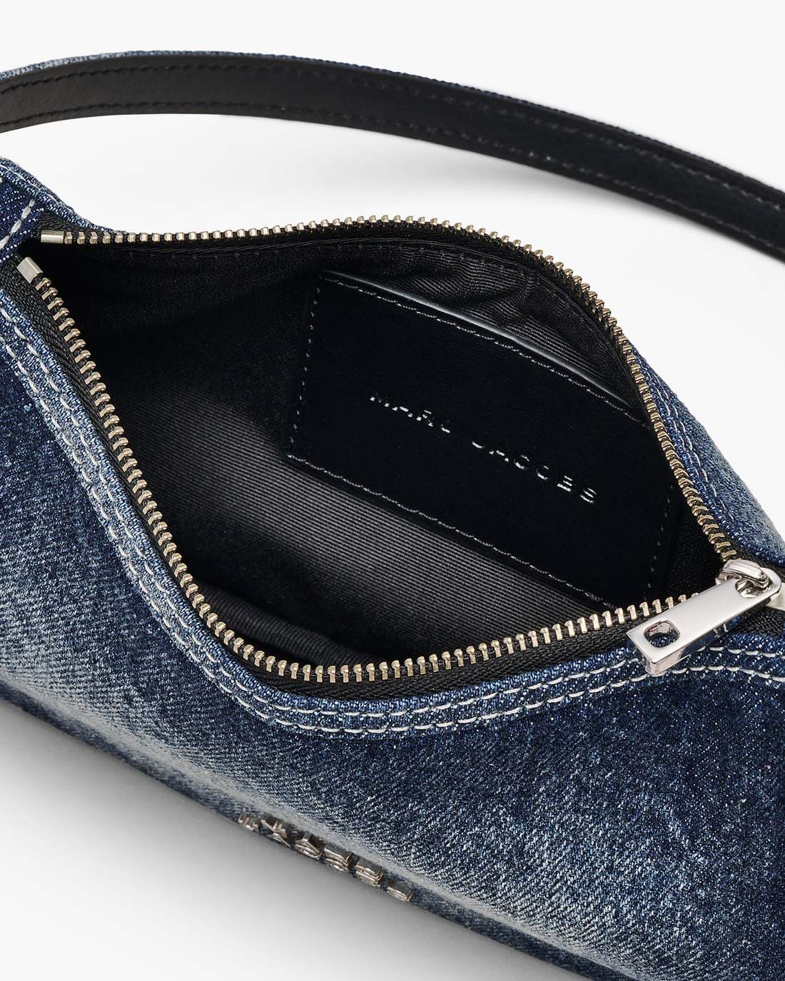 The Faded Denim Charm Shoulder Bag Faded Vintage Indigo