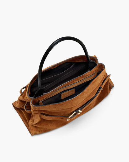 The Suede Dakota Satchel Copper
