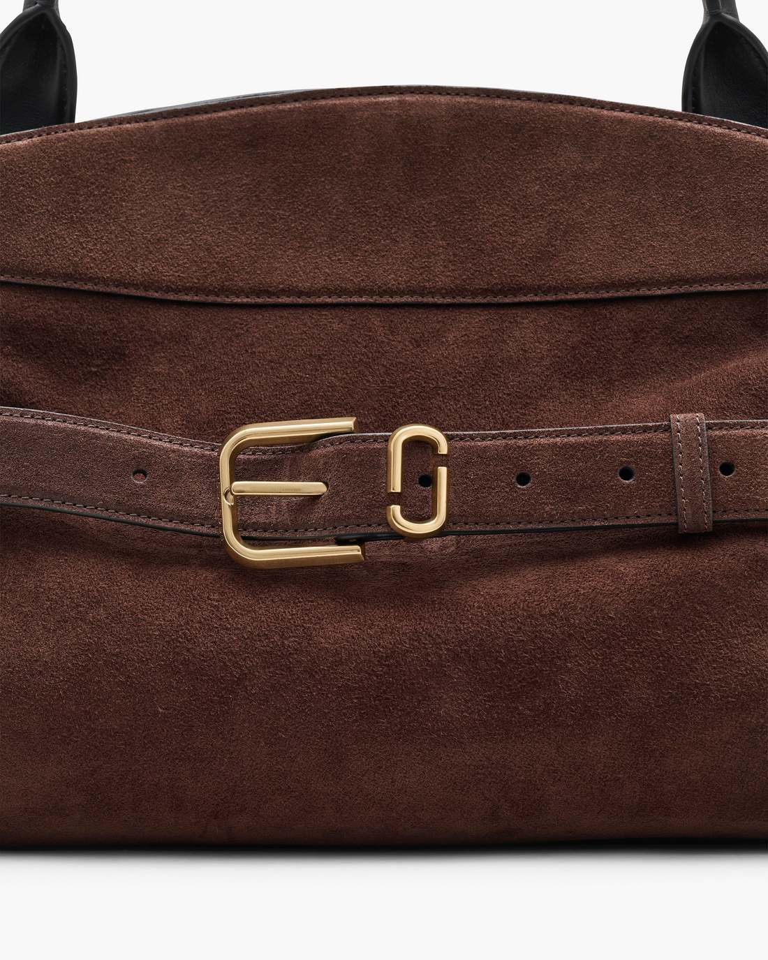 The Suede Dakota Satchel Dark Brown