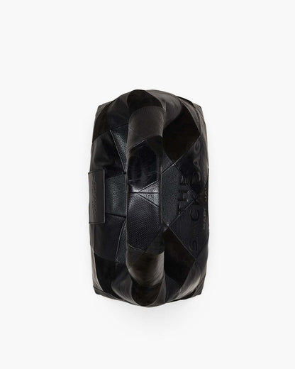 The Suede Patchwork Sack Bag Black Multi