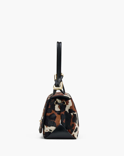 The Cow Haircalf Large Dual Bag Mocha Multi