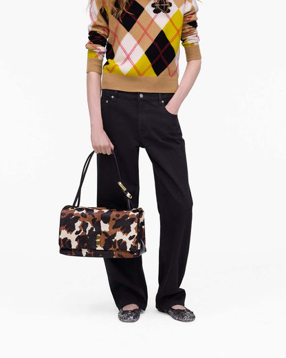 The Cow Haircalf Large Dual Bag Mocha Multi