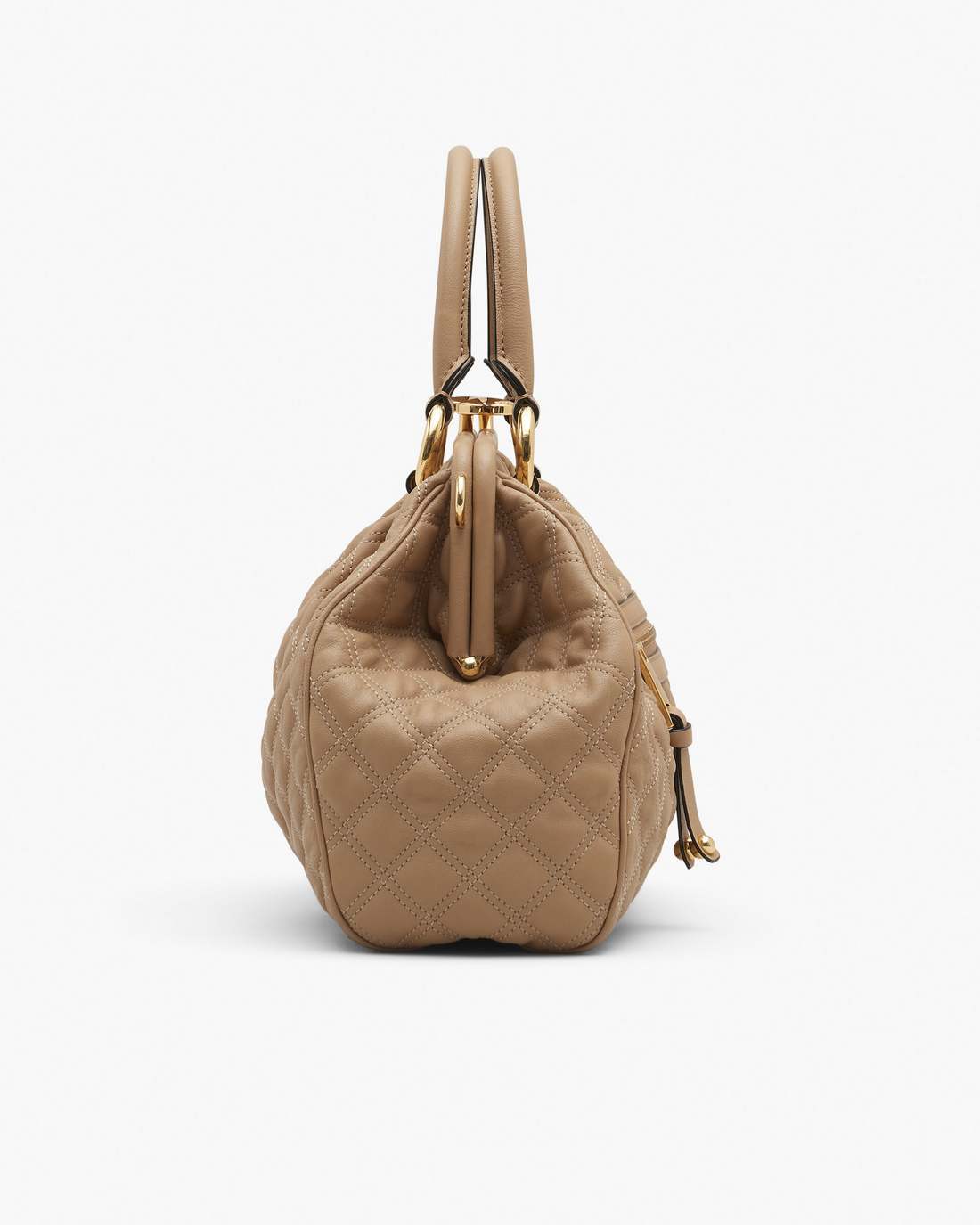 Re-Edition Quilted Leather Stam Bag Camel