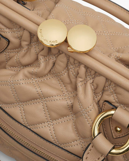 Re-Edition Quilted Leather Stam Bag Camel