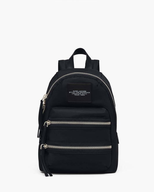 The Biker Nylon Medium Backpack Black