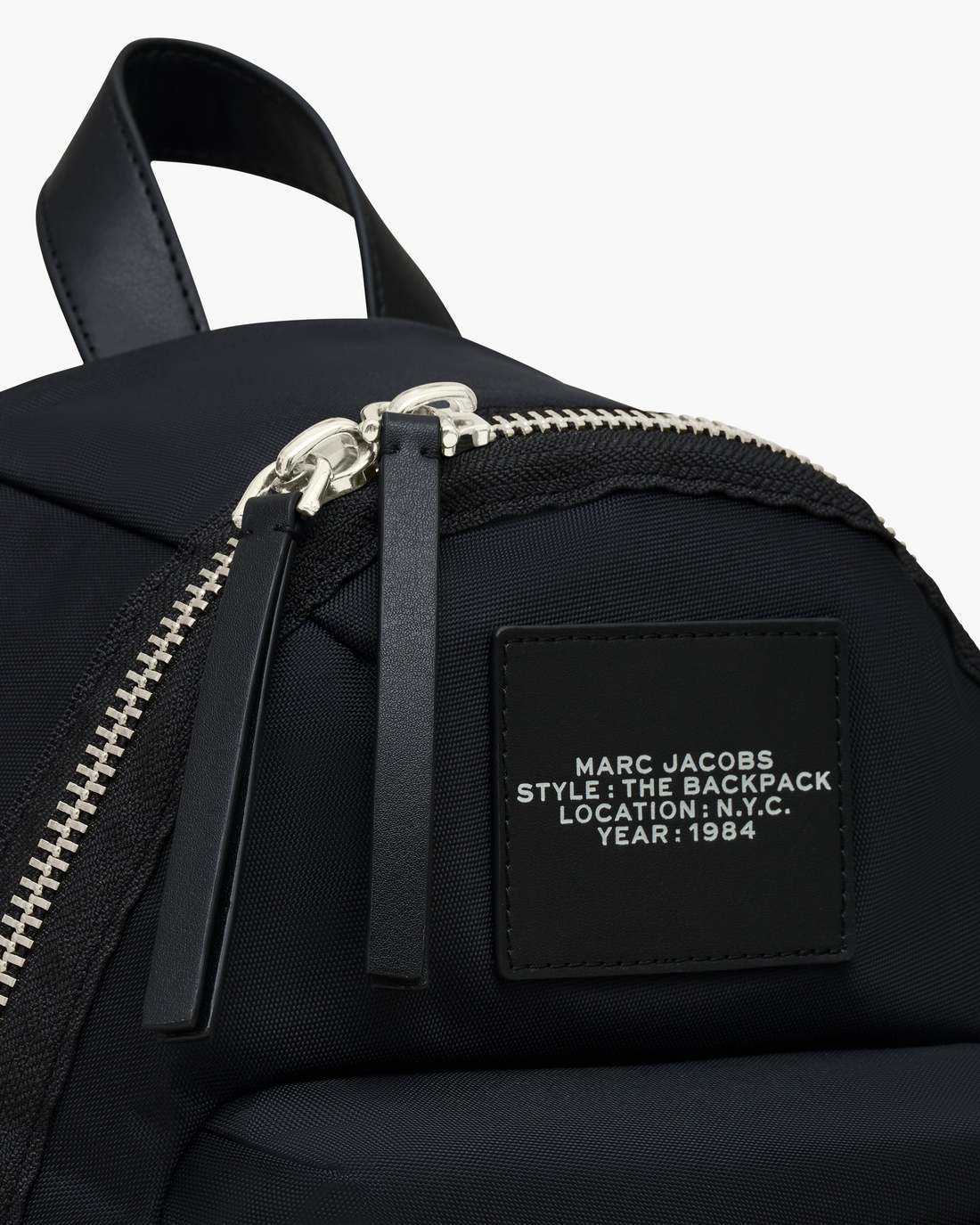 The Biker Nylon Medium Backpack Black