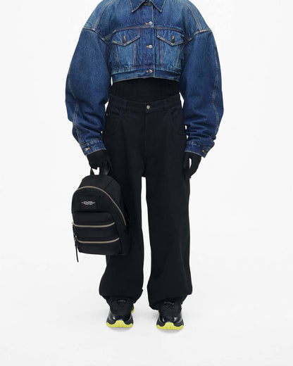 The Biker Nylon Medium Backpack Black