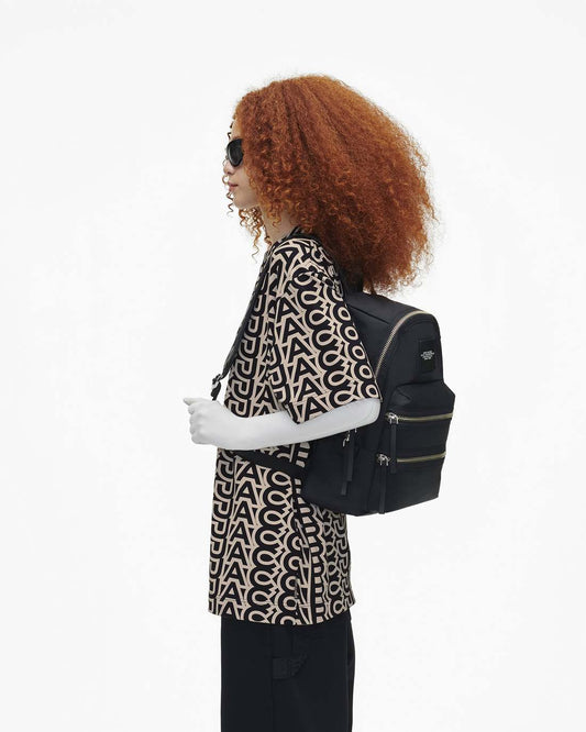 The Biker Nylon Large Backpack Black