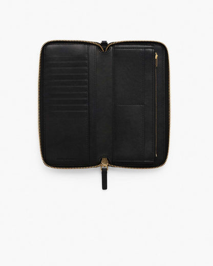 The Leather Continental Wallet Black