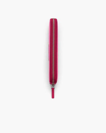 The Leather Continental Wallet Raspberry Pink