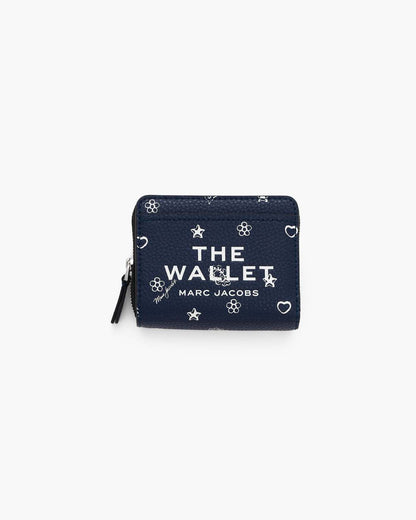 The Bandana Mini Compact Wallet Navy Multi