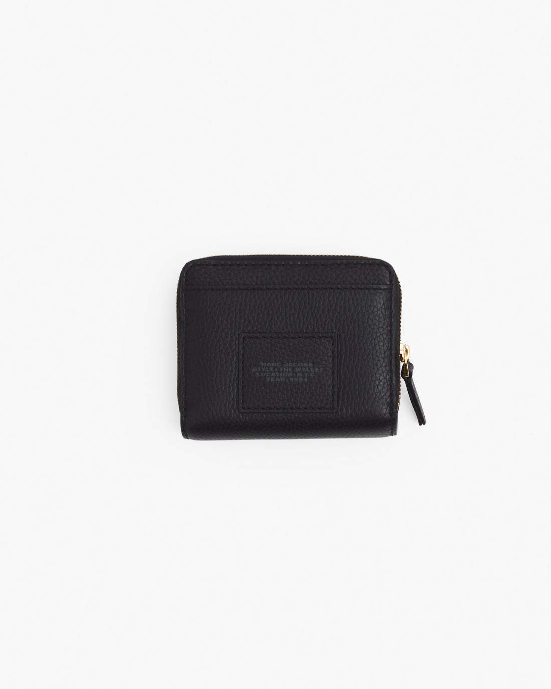 The Leather Mini Compact Wallet Black