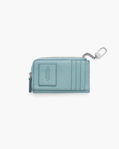 The Leather Top Zip Multi Wallet Sky Blue