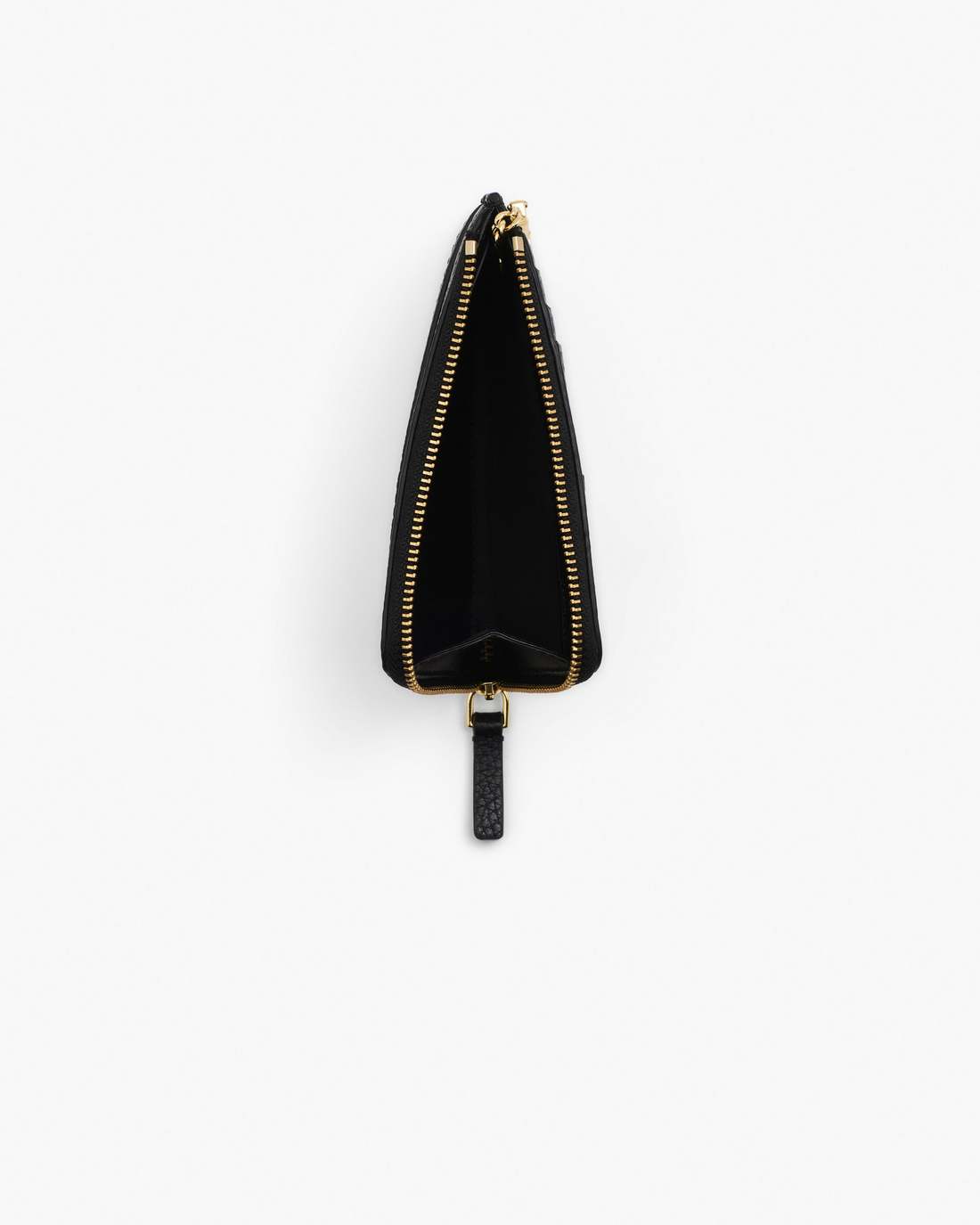 The Leather Top Zip Multi Wallet Black
