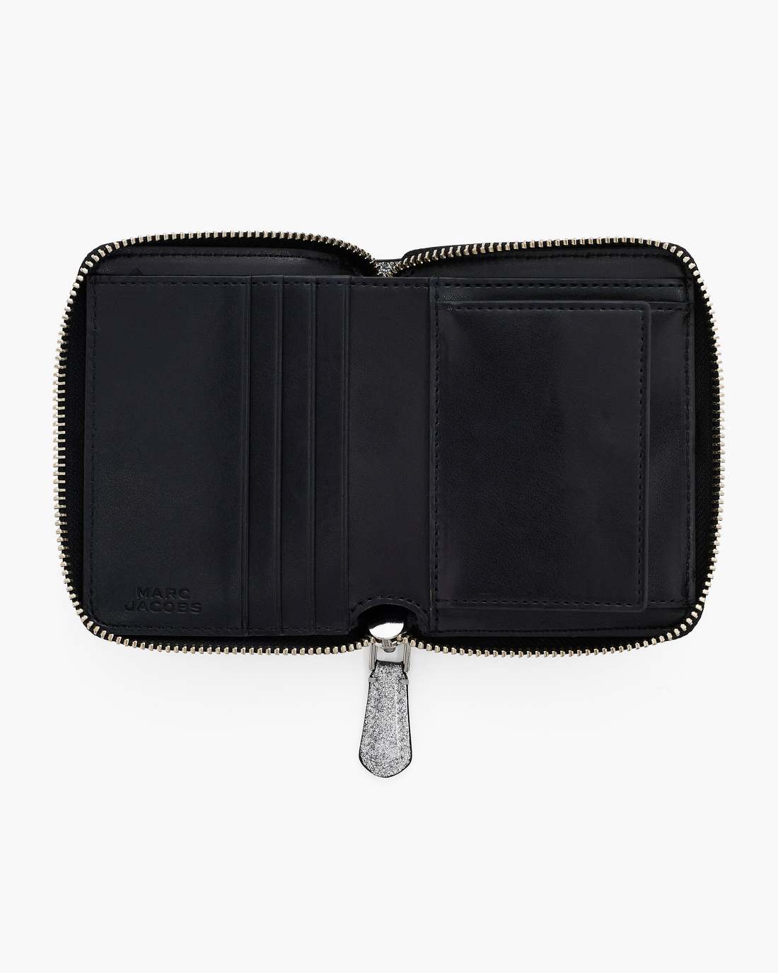 The Coated Glitter Everyday Slim Compact Wallet Silver