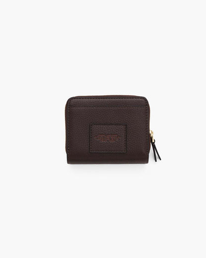 The Leather Mini Compact Wallet Ganache