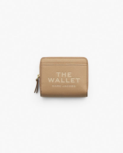 The Leather Mini Compact Wallet Camel