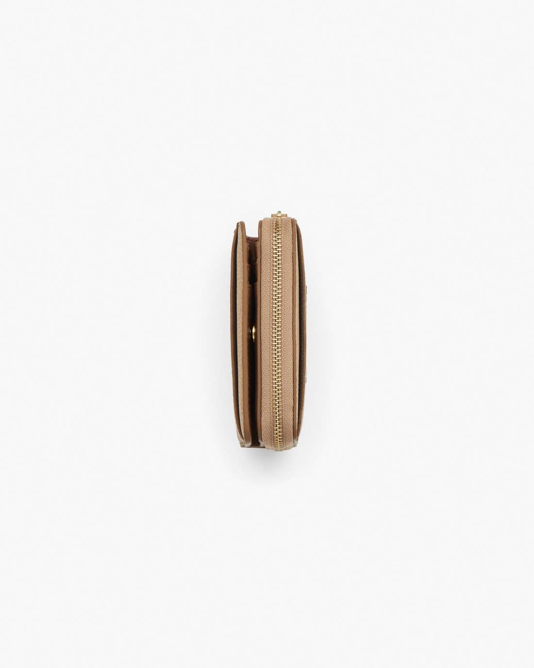 The Leather Mini Compact Wallet Camel