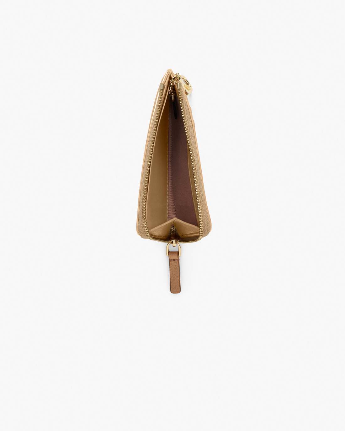 The Leather Top Zip Multi Wallet Camel