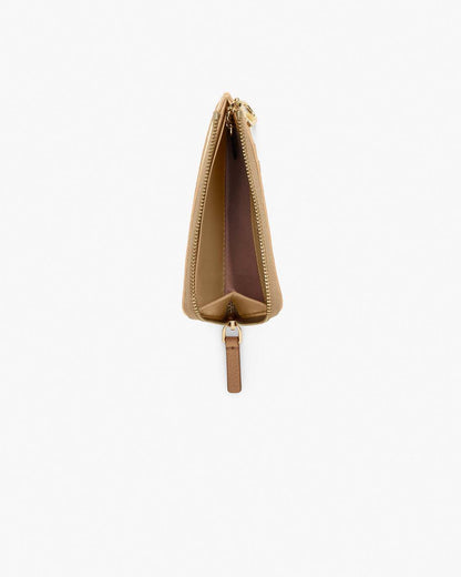 The Leather Top Zip Multi Wallet Camel