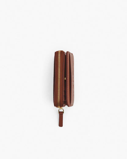 The Leather Mini Compact Wallet Argan Oil