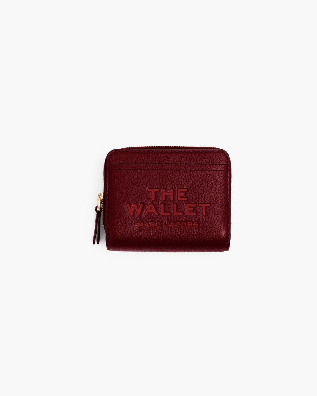 The Leather Mini Compact Wallet Cherry