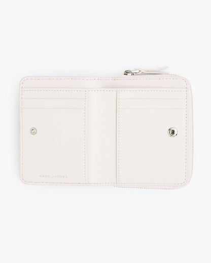 The Leather Mini Compact Wallet Cotton