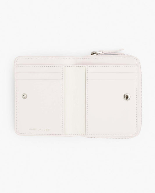 The Leather Mini Compact Wallet Cotton