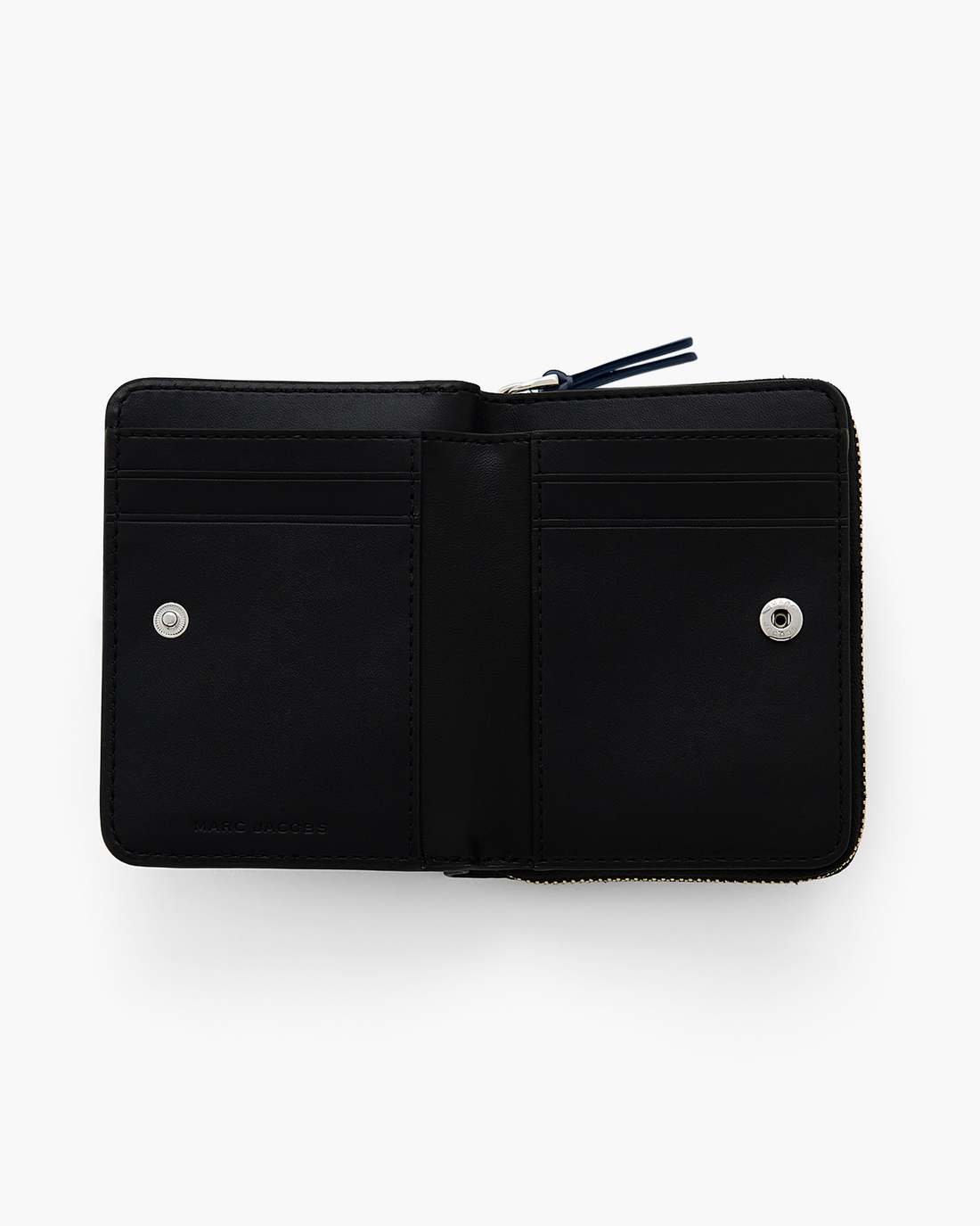 The Leather Mini Compact Wallet Blue Sea
