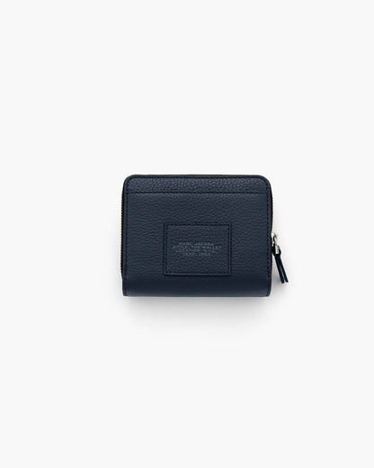 The Leather Mini Compact Wallet Blue Sea