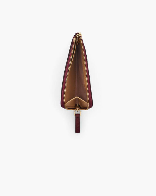 The Leather Top Zip Multi Wallet Cherry