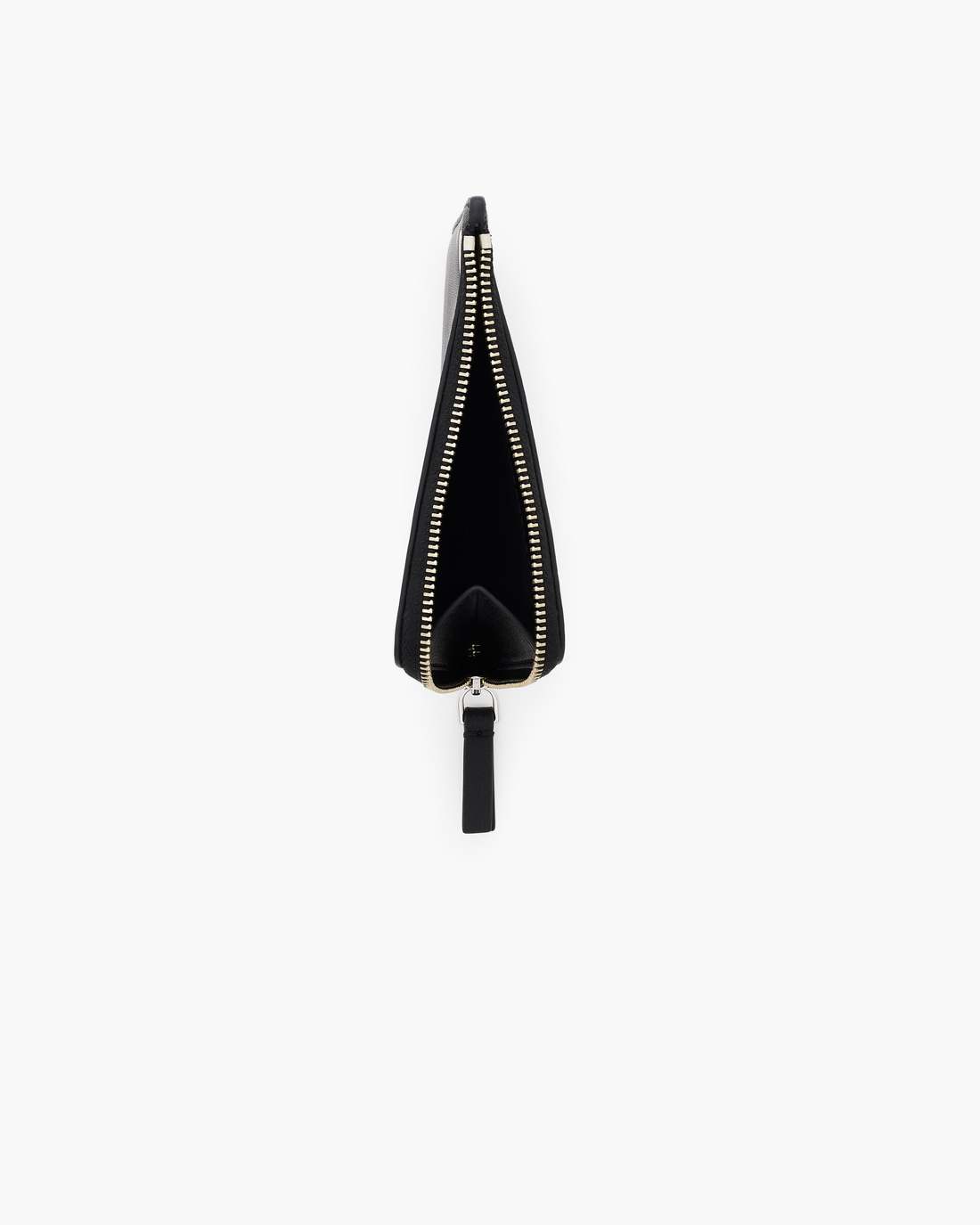 The Top Zip Charm Wallet Black