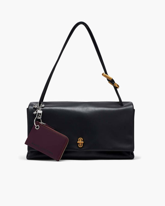 The Top Zip Charm Wallet Dark Plum