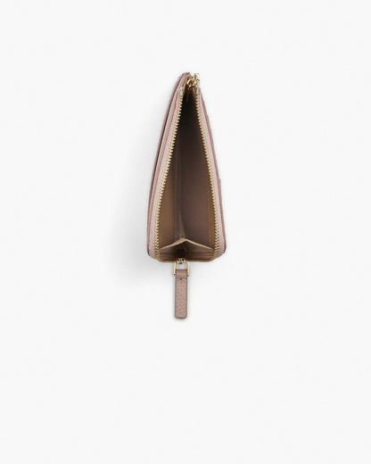 The Leather Top Zip Multi Wallet Rose