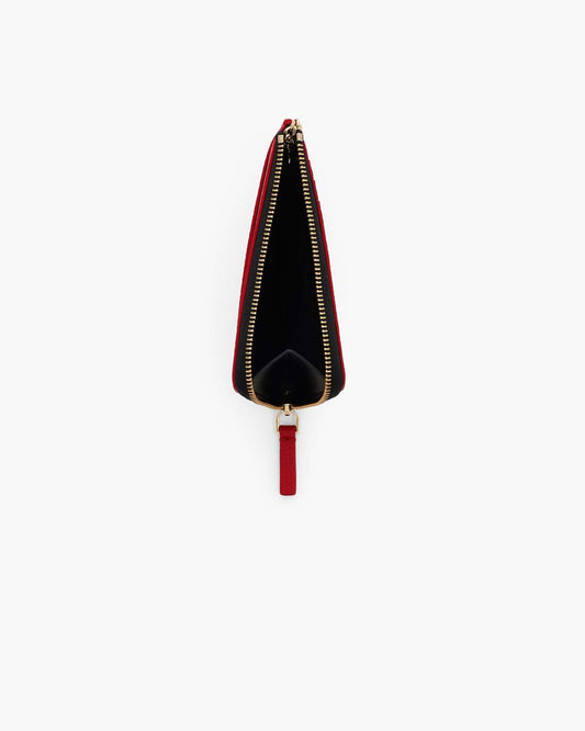 The Leather Top Zip Multi Wallet True Red