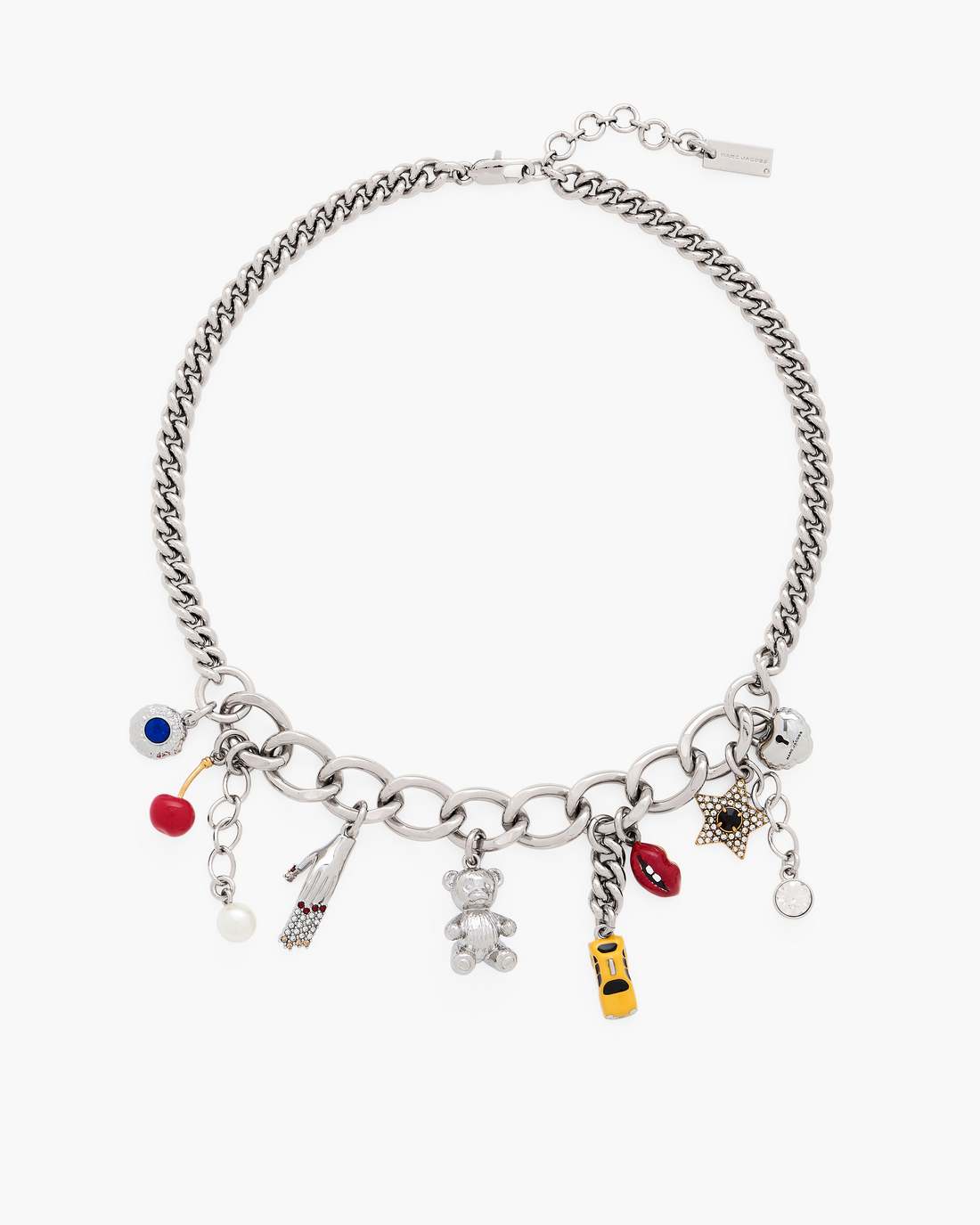 The Trinket Charm Necklace Silver/Multi