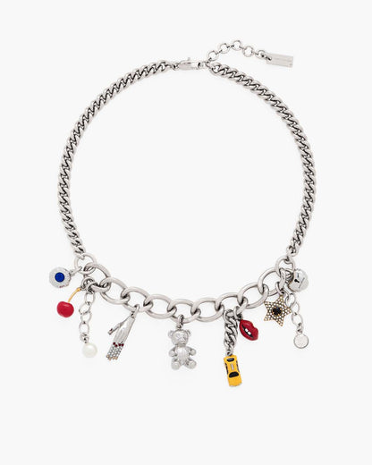 The Trinket Charm Necklace Silver/Multi